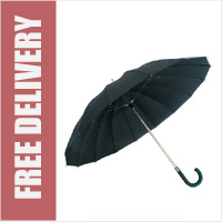 Smart Black Umbrella with a Soft Grip Handle